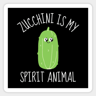 Zucchini Is My Spirit Animal Funny Sticker